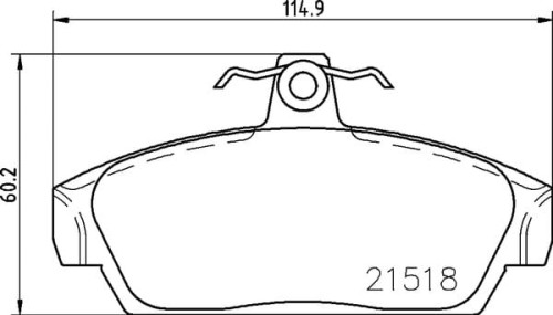 MDB1419 F2R 17.00 MINTEX KLOCKI HAMULCOWE