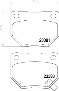MDB1494 F4R 15.00 MINTEX KLOCKI HAMULCOWE