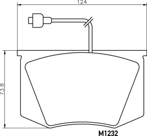 MDB1232 F4R 19.00 MINTEX KLOCKI HAMULCOWE