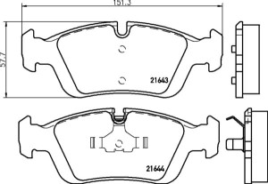 MDB1538 F4R 17.50 MINTEX KLOCKI HAMULCOWE