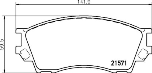 MDB1756 F4R 20.00 MINTEX KLOCKI HAMULCOWE