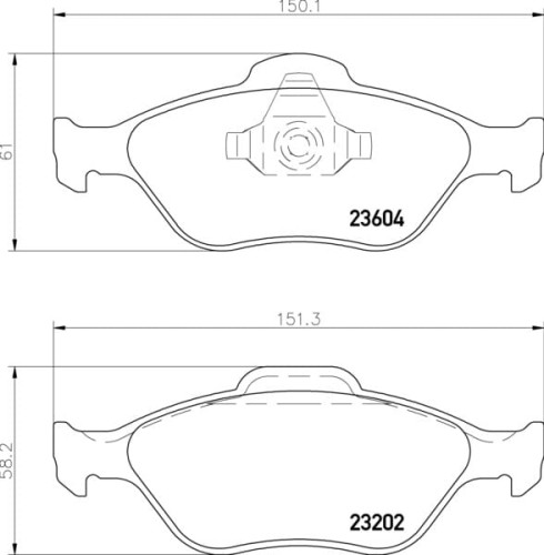 MDB2339 F2R 17.30 MINTEX KLOCKI HAMULCOWE