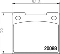 MGB533 F2R 14.40 MINTEX KLOCKI HAMULCOWE