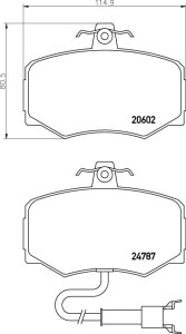MGB461 M1144 MINTEX KLOCKI HAMULCOWE