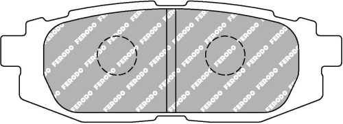 FCP4187H DS2500 FERODO KLOCKI HAMULCOWE