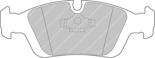 FCP725R D3000 FERODO KLOCKI HAMULCOWE