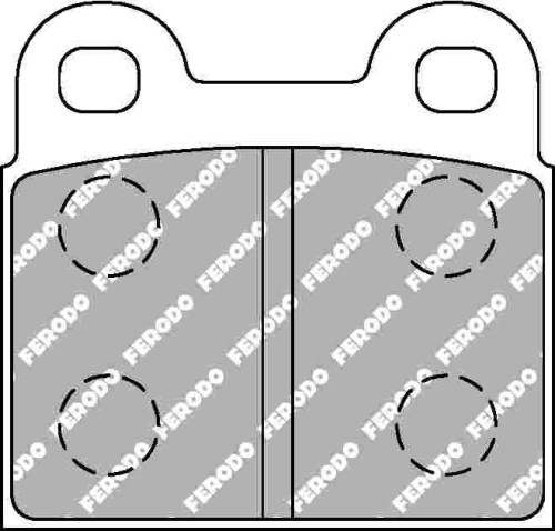 FCP3H DS2500 FERODO KLOCKI HAMULCOWE